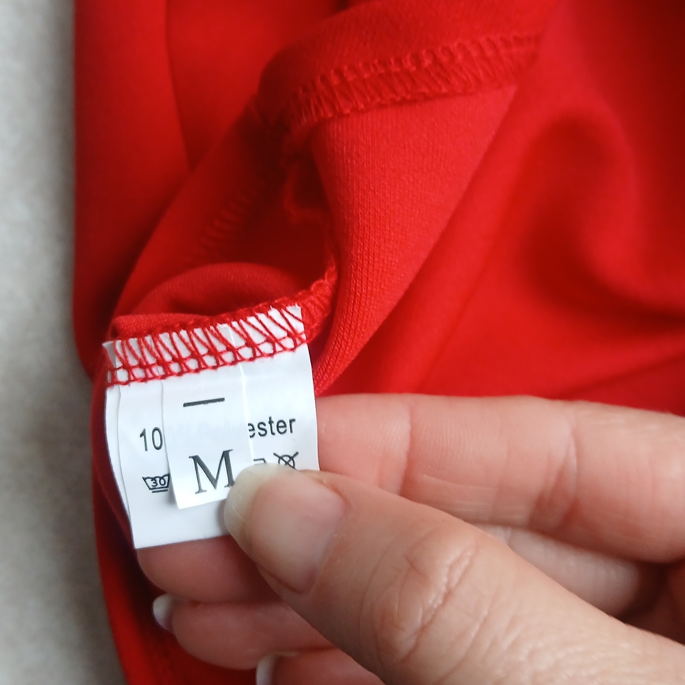 Retro Style High Waisted Red Women's Shorts - Picture 4 of 6